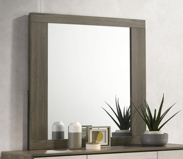 Fenwick Dresser Mirror Grey Oak on Sale