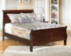 Alisdair Full Sleigh Bed with Mattress in Reddish Brown Supply