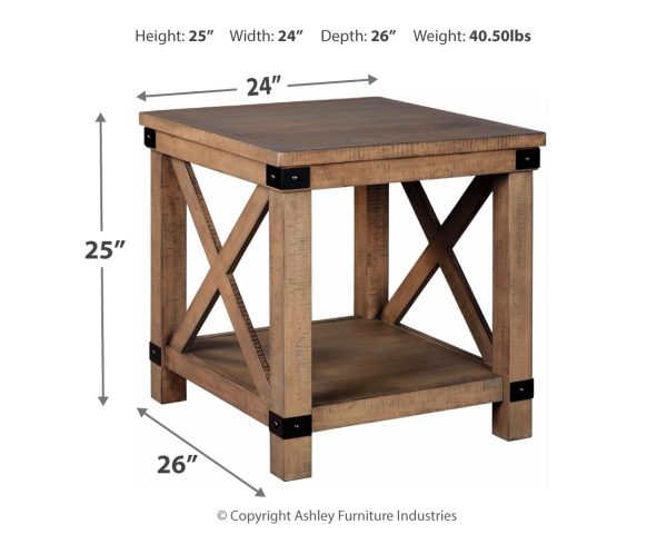 Aldwin Gray 2 End Table Discount