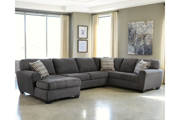 Ambee Slate 3-Piece Sectional with Chaise Hot on Sale