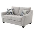 Tomkins Boucle Upholstered Loveseat Light Grey Discount