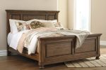 Flynnter King Panel Bed with Dresser in Medium Brown Supply