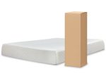 10 Inch Chime Memory Foam Mattress with Adjustable Base in White For Sale