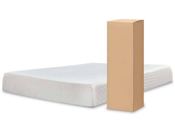 10 Inch Chime Memory Foam Mattress with Adjustable Base in White For Sale