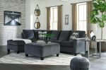 Abinger 2-Piece Sectional with Ottoman in Smoke on Sale