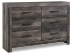 Wynnlow King Crossbuck Panel Bed with Dresser in Gray Hot on Sale