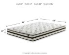 8 Inch Chime Innerspring Mattress with Adjustable Base in White For Sale