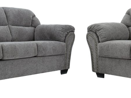 Allmaxx Sofa and Loveseat in Pewter Supply