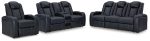 Fyne-Dyme Sofa, Loveseat and Recliner in Sapphire Discount