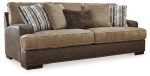 Alesbury Sofa, Loveseat, Chair and Ottoman in Chocolate Sale