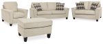 Abinger Sofa, Loveseat, Chair and Ottoman in Natural on Sale