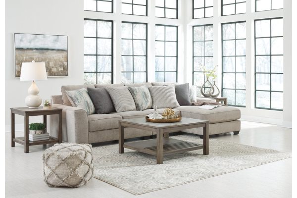 Ardsley Pewter 3-Piece Sectional with Chaise Online Sale