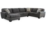 Ambee Slate 3-Piece Sectional with Chaise Hot on Sale