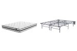 8 Inch Chime Innerspring Mattress with Foundation in White Fashion