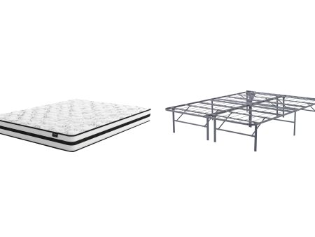 8 Inch Chime Innerspring Mattress with Foundation in White Fashion