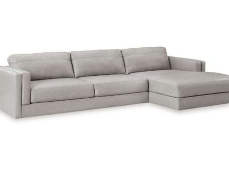 Amiata Glacier 2-Piece Sectional with Chaise Online now