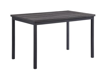 Tripp Gray Metal Dining Table For Sale