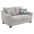 Tomkins Boucle Upholstered Loveseat Light Grey Discount