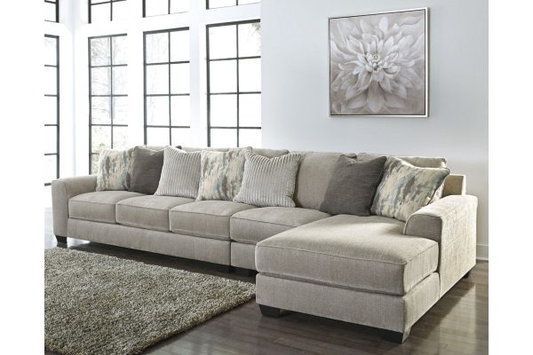 Ardsley Pewter 3-Piece Sectional with Chaise Hot on Sale