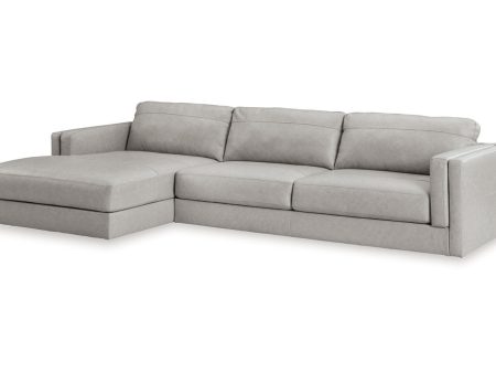 Amiata Glacier 2-Piece Sectional with Chaise Discount