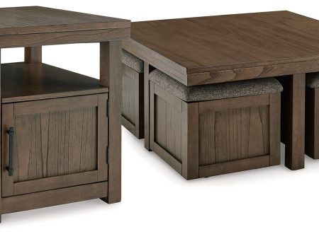 Boardernest Coffee Table with 1 End Table in Brown on Sale