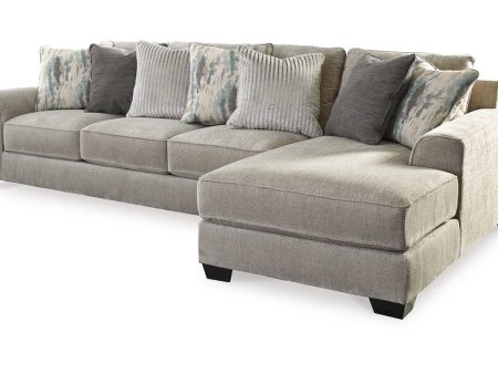 Ardsley Pewter 2-Piece Sectional with Chaise on Sale