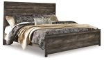 Wynnlow King Panel Bed with Mirrored Dresser, Chest and Nightstand in Gray Online Hot Sale