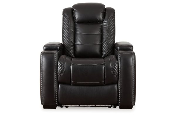 Party Time Midnight Power Reclining Sofa and Recliner Fashion