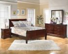 Alisdair Full Sleigh Bed with Mattress in Reddish Brown Supply