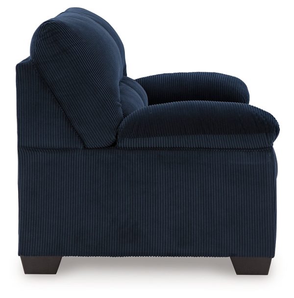 SimpleJoy Navy Loveseat For Cheap