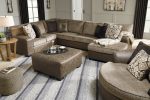 Abalone 3-Piece Sectional with Ottoman in Chocolate Online