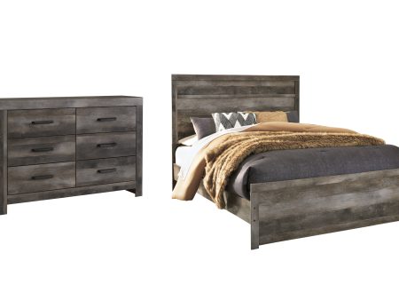 Wynnlow Queen Panel Bed with Dresser in Gray For Discount