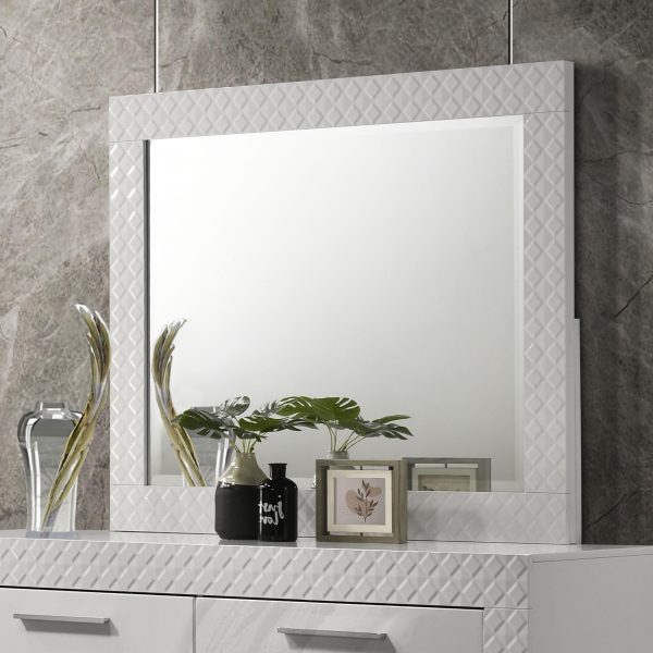 Ives Dresser Mirror White High Gloss Sale