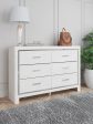 Altyra King Bookcase Headboard Bed with Dresser in White Online now