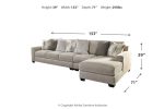 Ardsley Pewter 3-Piece Sectional with Chaise Hot on Sale