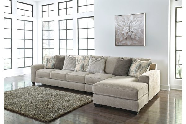 Ardsley Pewter 3-Piece Sectional with Chaise Hot on Sale