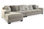 Ardsley Pewter 3-Piece Sectional with Chaise Online now