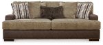 Alesbury Sofa, Loveseat, Chair and Ottoman in Chocolate Sale