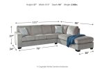 Altari Alloy 2-Piece Sleeper Sectional with Chaise Fashion