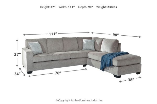 Altari Alloy 2-Piece Sleeper Sectional with Chaise Fashion