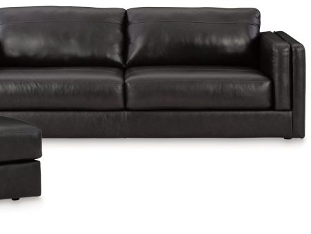 Amiata Sofa, Loveseat, Chair and Ottoman in Onyx Cheap