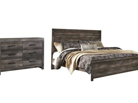 Wynnlow King Panel Bed with Dresser in Gray Online Hot Sale