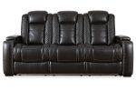 Party Time Midnight Power Reclining Sofa and Recliner Fashion