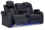 Fyne-Dyme Sofa, Loveseat and Recliner in Sapphire Discount