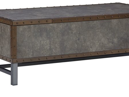 Derrylin Coffee Table with 2 End Tables in Brown For Cheap