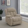 Houston Upholstered Power Lift Recliner Chair Camel For Discount