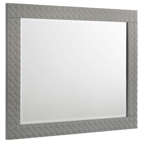 Ives Dresser Mirror Grey High Gloss Supply