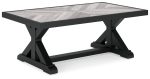 Beachcroft Black Light Gray Outdoor Coffee Table Fashion