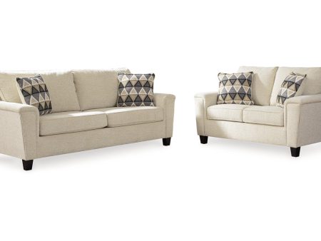 Abinger Natural Sofa and Loveseat on Sale