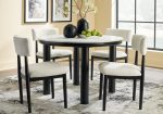 Xandrum Dining Table and 4 Chairs in Black Online